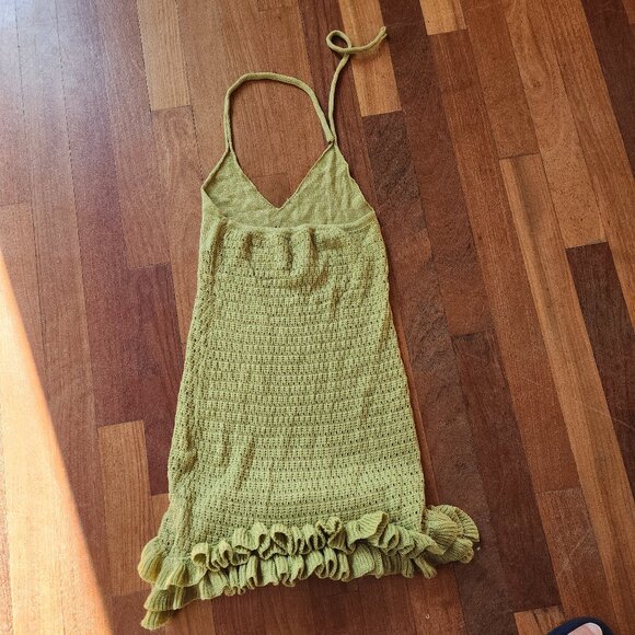 SHEIN Green Knitted Cha Cha Dress Size Medium - Picture 14 of 16